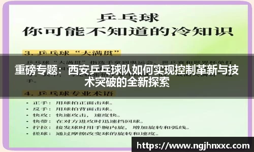 重磅专题：西安乒乓球队如何实现控制革新与技术突破的全新探索